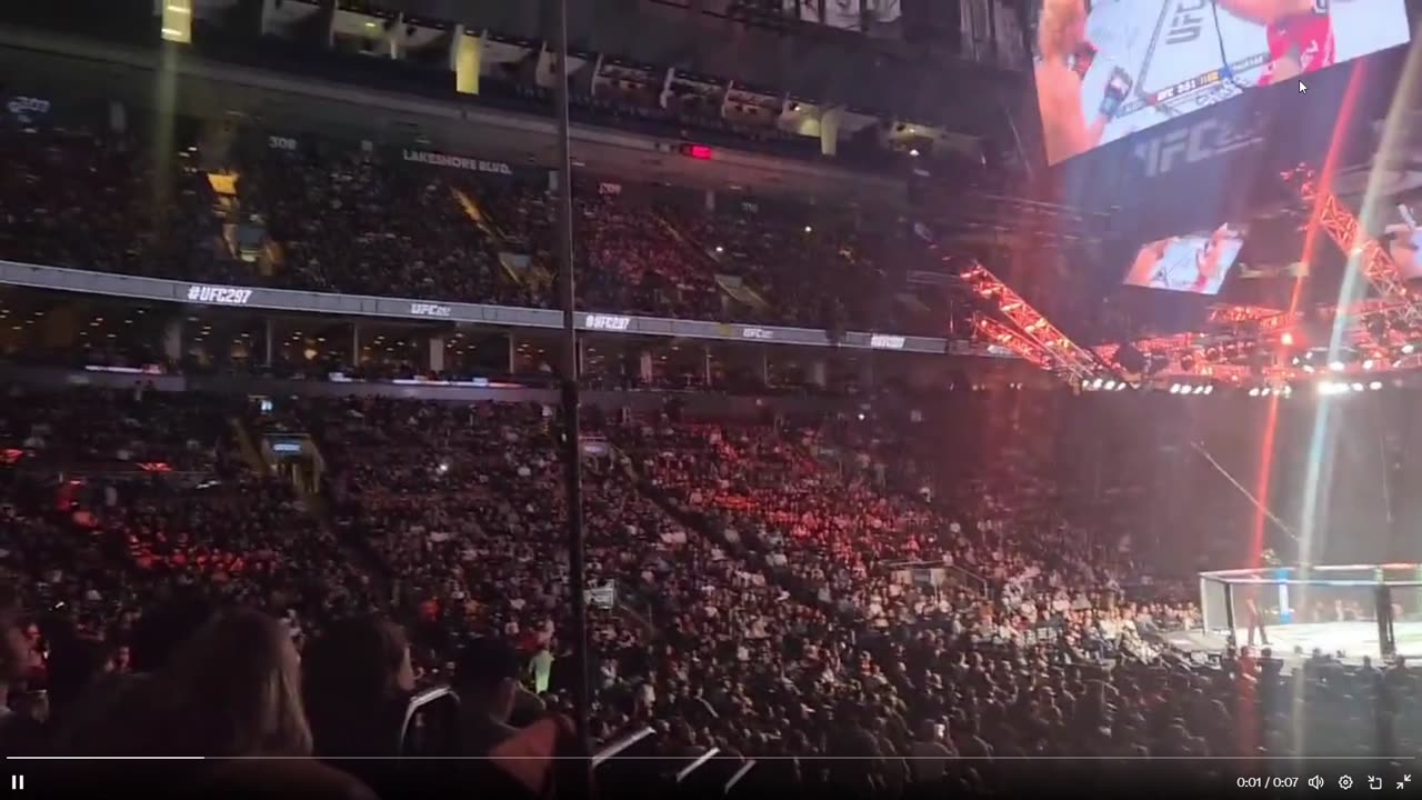 Huge Crowd in Packed Arena Chants ‘F*ck Trudeau’ at UFC Event in Canada