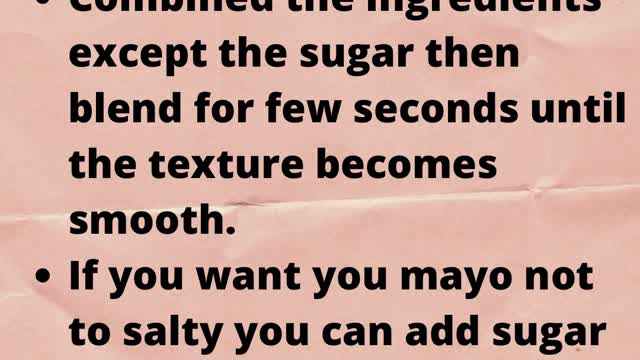 HomeMade Garlic Mayo