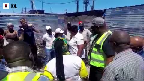 Watch: Minister Visit Shack Fire Victims In Cape Town