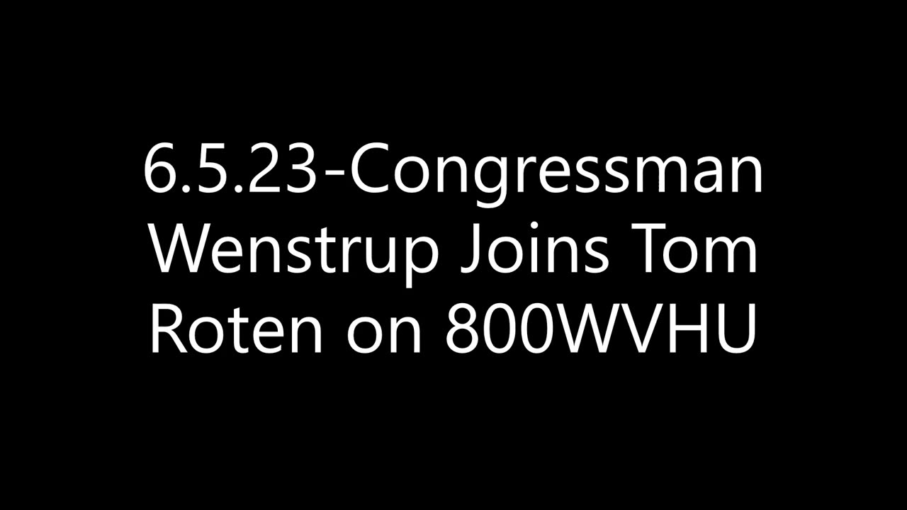 Wenstrup Joins the Tom Roten Show to Discuss The Debt Limit Bill, The FBI, & More