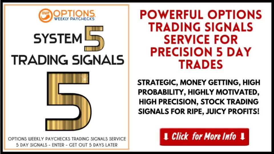 NEW! System 5 Option Weekly Paychecks Trading Signals Service