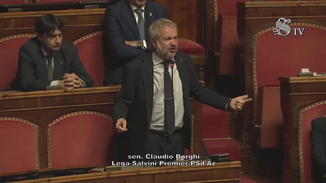 🔴 Sen. Claudio Borghi in Aula: "...la nostra Costituzione non conta più niente per queste persone!"