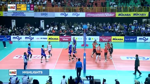 Jakarta BNI46 VS Jakarta LavAni Allo Bank (0-3) - Highlight PLN Mobile Proliga Putra 2023