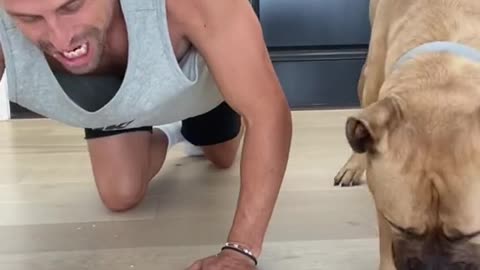 This dog is too fast. Try not to laugh.