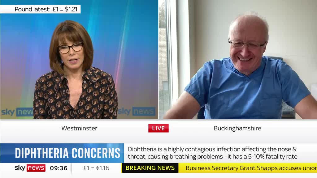 Diphtheria is a 'really horrid disease' - Dr David Lloyd