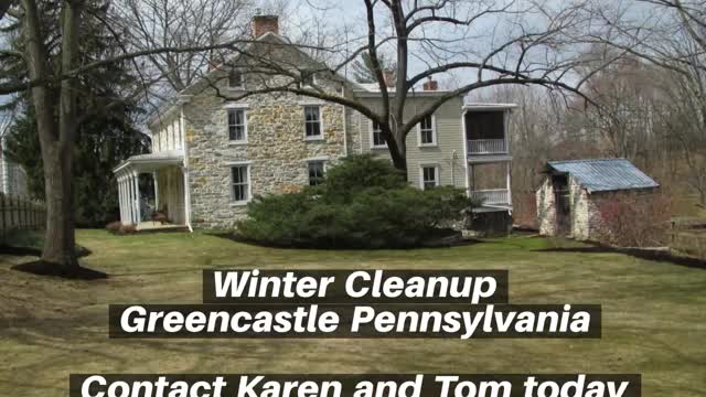 Winter Cleanup Greencastle Pennsylvania Landscape