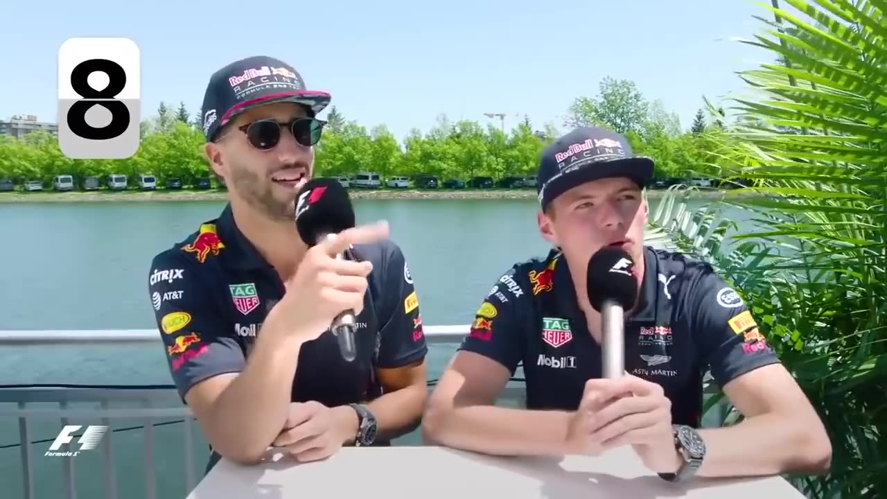 DANIEL RICCIARDO AND MAX VERSTAPPEN