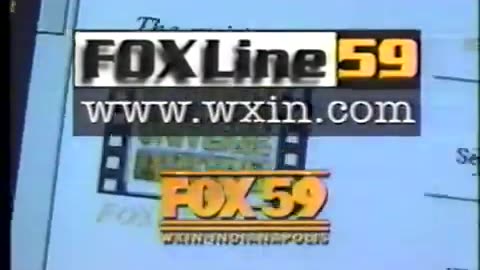 September 15, 1996 - Bumpers for WXIN/Indianapolis & 'Fox Night at the Movies'