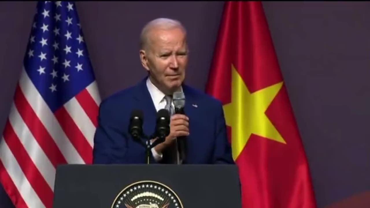 Dementia Joe gets cut off mid-sentence and dismissed from the stage