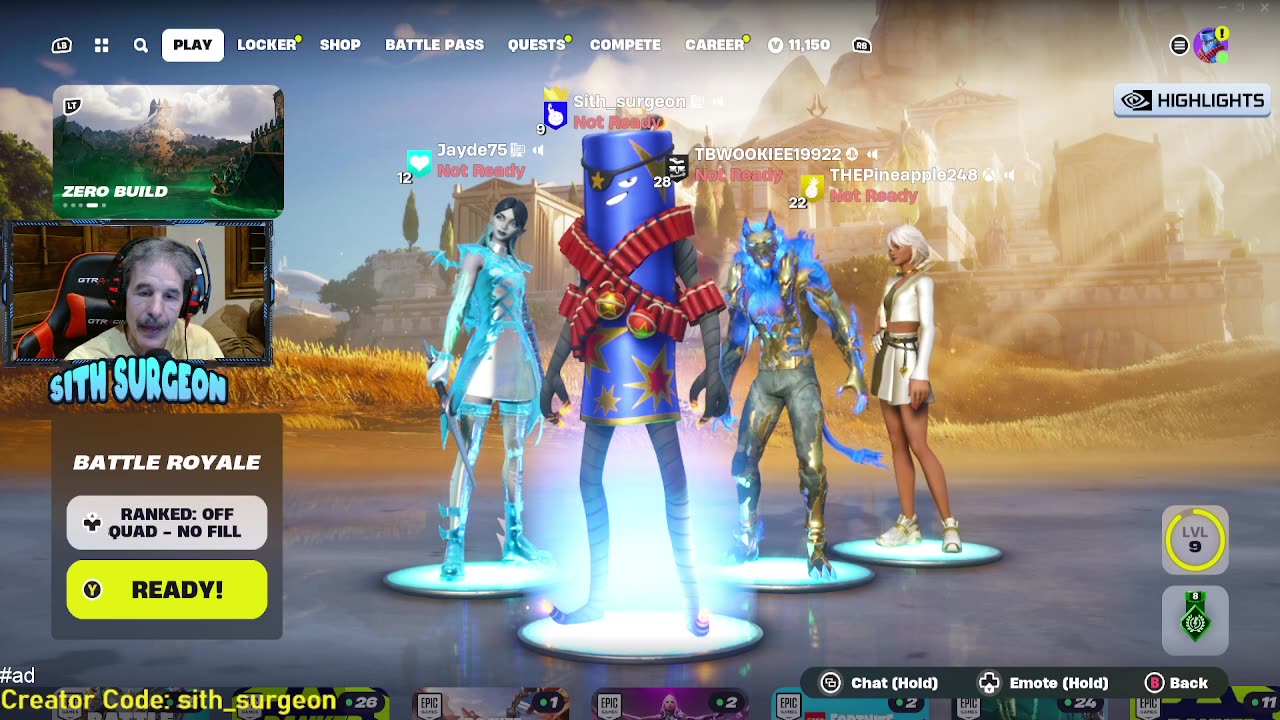 Sith_surgeon - Family Friendly Fortnite Live Stream
