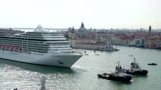 Venice's cruise liner ban divides the city