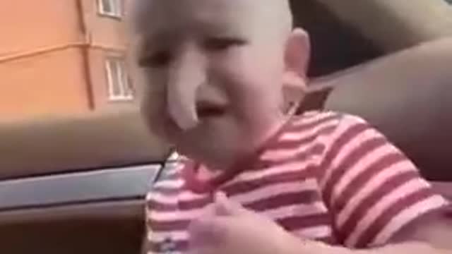 Cute Baby Not Having it with cute filters 😍.