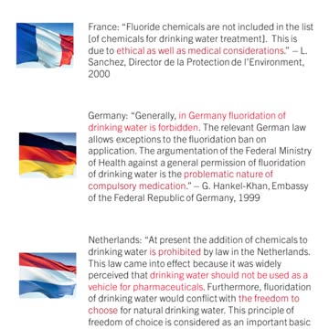 Fluoride in Europe? ILLEGAL in Drinking Water #fluoride