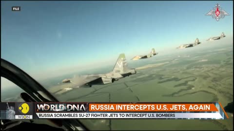 Russia intercepts US jets again; SU-27 jets 'chase back' US B1 Bombers
