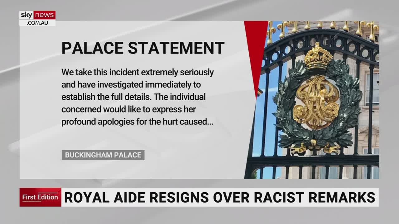 Royal aide resigns following exchange with charity boss that was perceived as racist