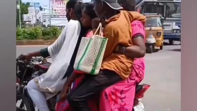bike funny video | girls ride in bike |