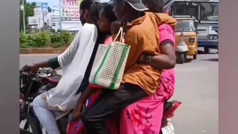 bike funny video | girls ride in bike |