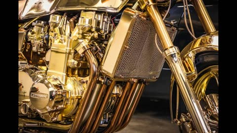 Kawasaki KZ 1300 Edición oro de 24K el sueño de un magnate de la mafia