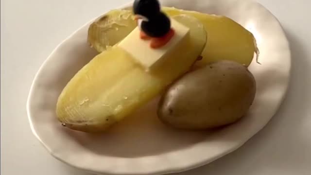 Potato Butter with Olive Penguin😛