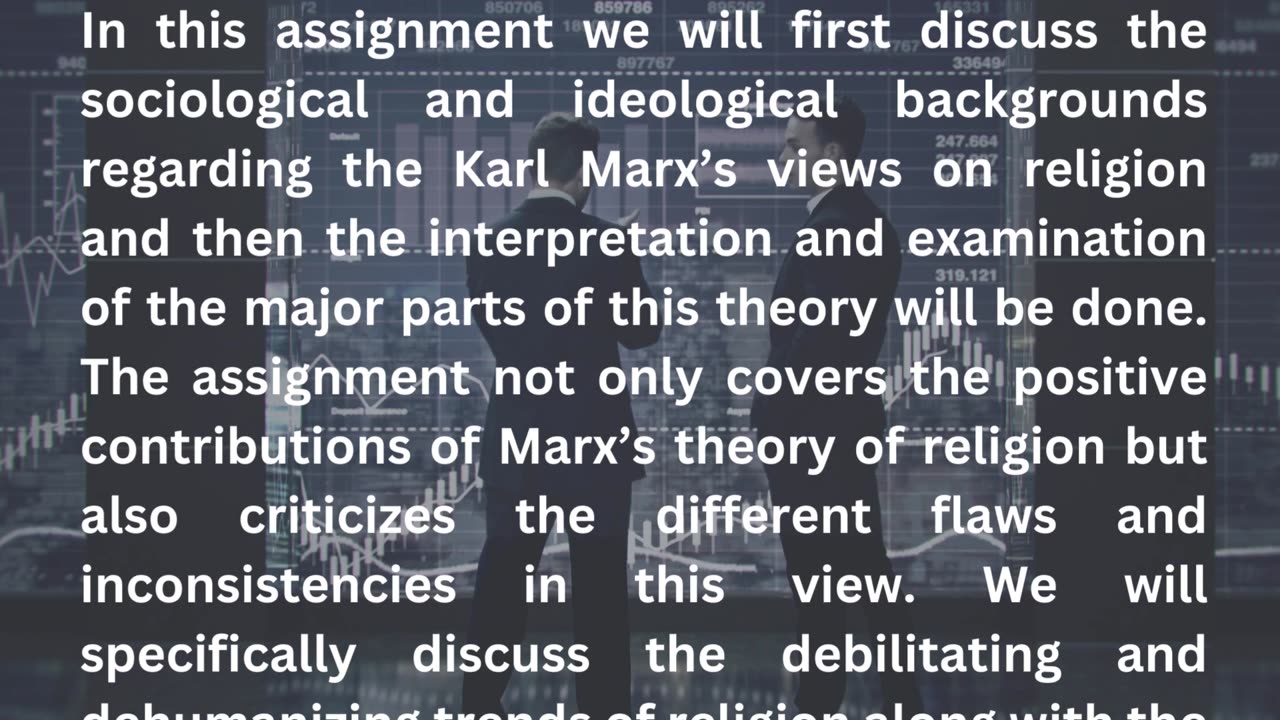 How to Create Criticism on Karl Marx concept of the Religion Assignment Report