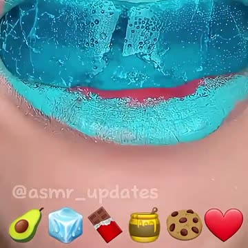 🥑🧊🍫🍯🍪❤️ [ASMR] cre:@SatisfyingLips #asmr #shorts #asmrsounds #eating #asmreating