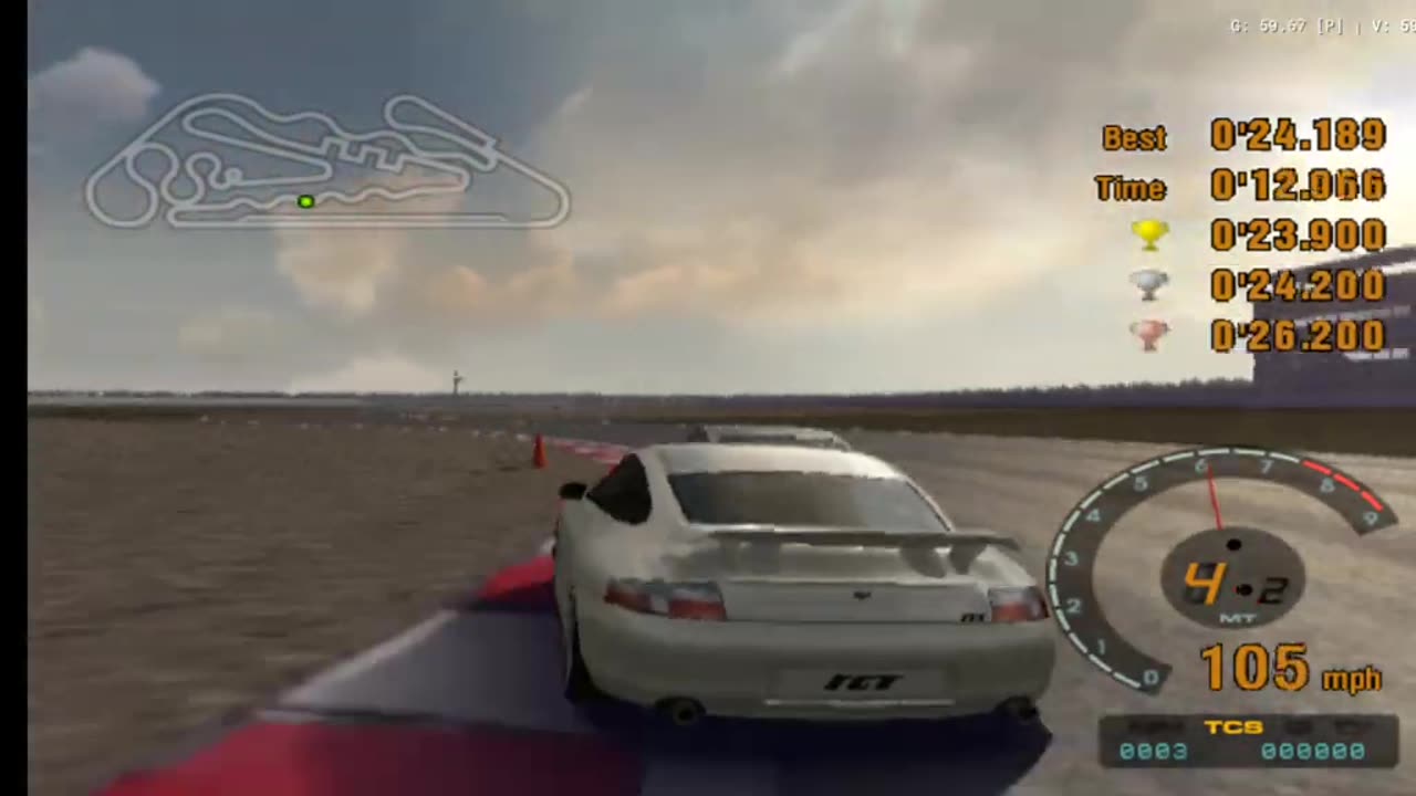 Gran Turismo 3 - License Test IB-6 6th Try(AetherSX2 HD)