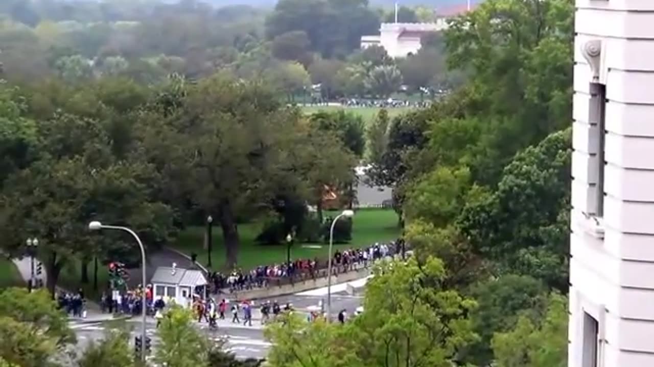 Somewhere Beyond the Barrycades, at the Million Vet March 10-13-2013