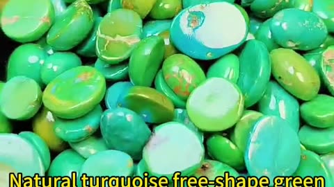 20250208-03 Natural turquoise free-shape green free-shape cabochon Stone Jewelry Making