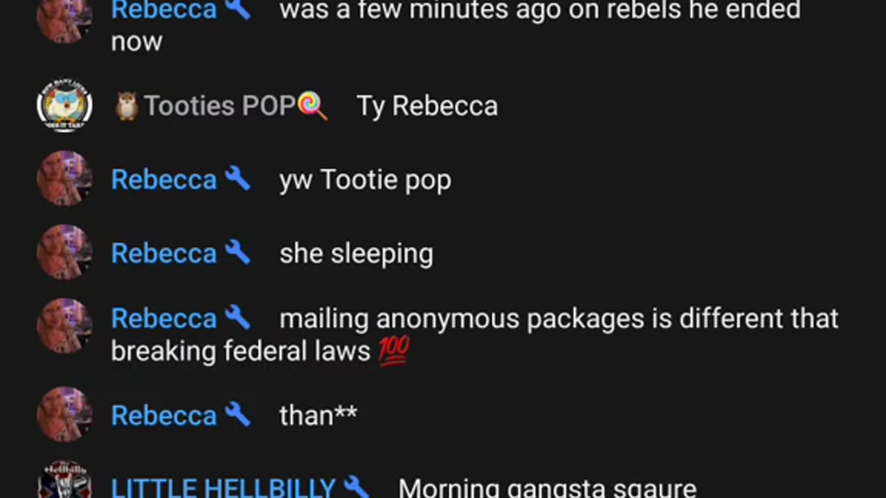 Rec of interaction with Paula.