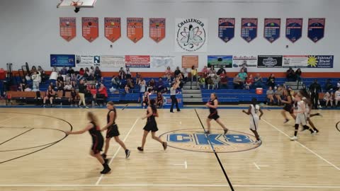 Karly Pasmore Drops the 3 Point Shot - Varsity Basketball Parrott Middle vs CK8