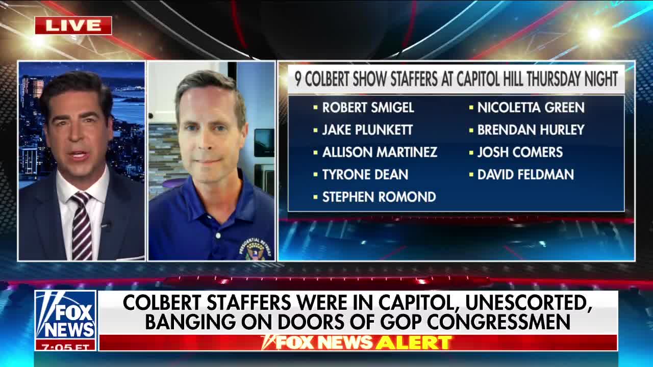 Watch: NINE Stephen Colbert Show Staffers including High Level Producers Arrested at U.S. Capitol