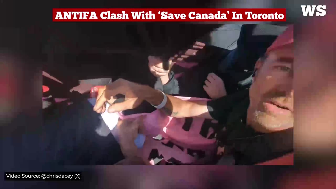 ANTIFA Clash With ‘Save Canada’ In Toronto