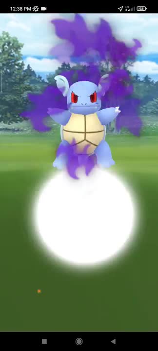 Pokémon GO-Catching Shadow Wartortle