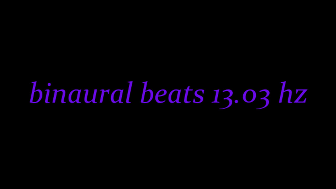 binaural beats 13.03 hz