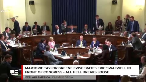 Marjorie Taylor Greene Eviscerates Eric Swalwell In Front Of Congress - All Hell Breaks Loose