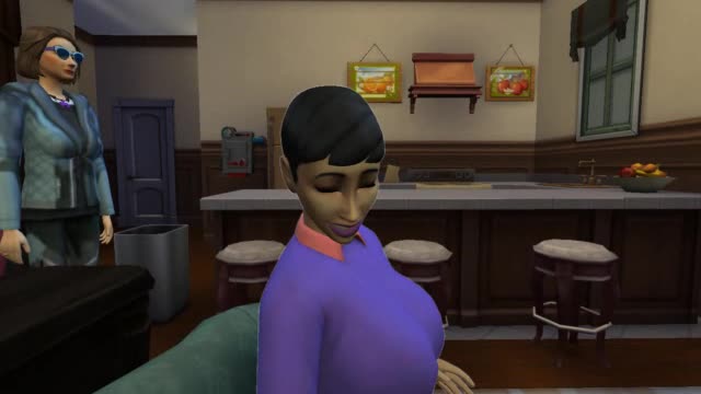 Sims 4: Nancy Pelosi and Muriel Bowser choose to watch TV