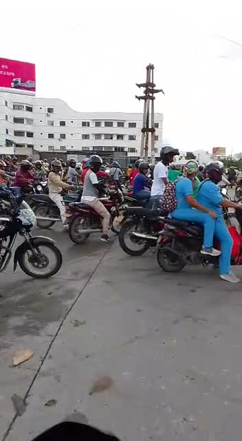 Motos en protesta