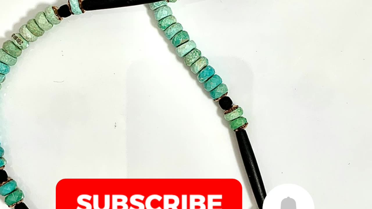 Faceted Persian Turquoise Necklace, Learn to Make Jewlery #howtomakejewelry