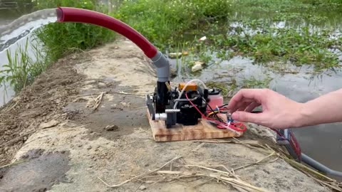 How to Create a Water Pump with 4 Stroke Motor