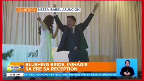 FRONTLINE SA UMAGABlushing bride, inihagis sa eresa reception