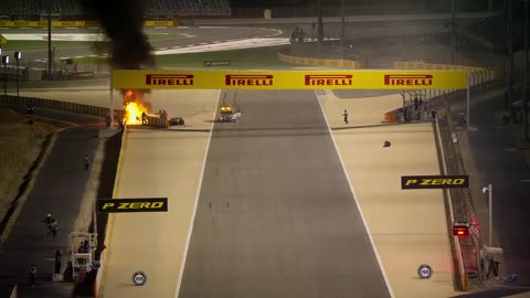 Grosjean's Insane Fireball Crash | Formula 1: Drive To Survive S3