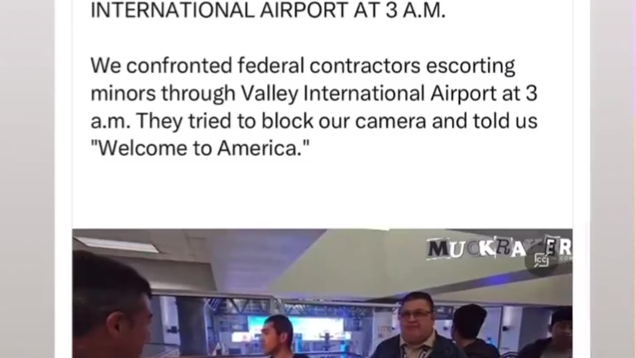 They are moving minors through the airport