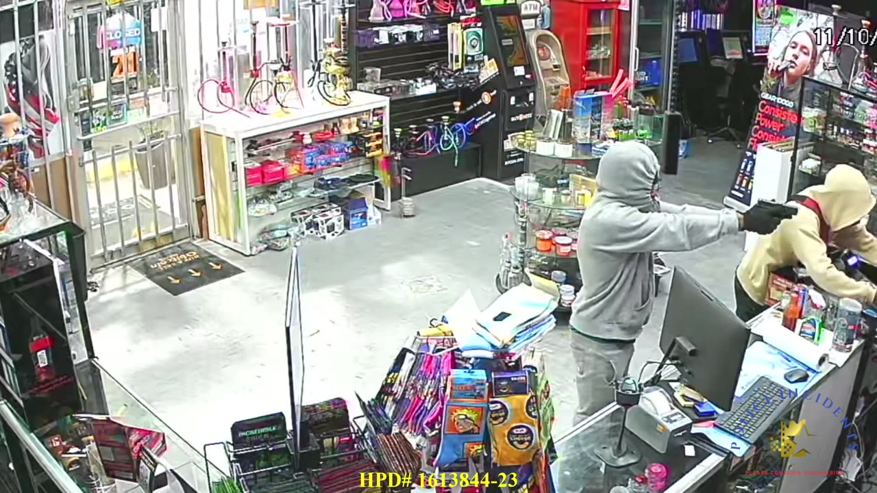 Aggravated robbery at a smoke shop