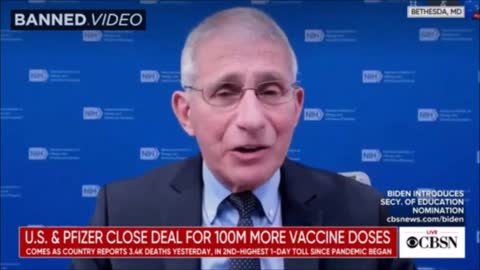 BREAKING : Dr Fauci : COVID Jab In My Left Arm, Hurts My Right Arm!!