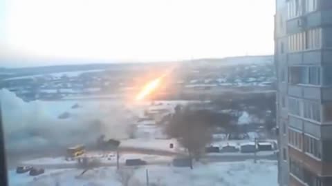 Grad MLRS fires near residential buildings