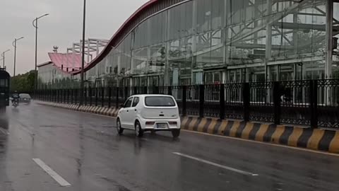 Metro station in Rainey day islamabad@pakistanisairsapatee