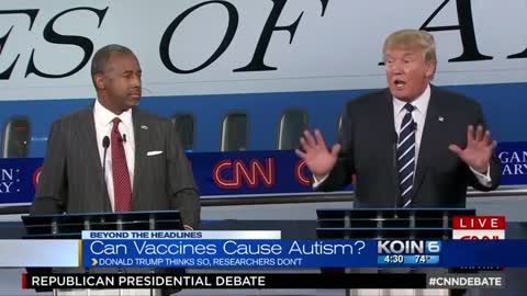 ▶ EXTRAIT-RQ + LIENS parus (21 nov 2021) : Trump contre les vaccins qui causent l'autisme (2016)
