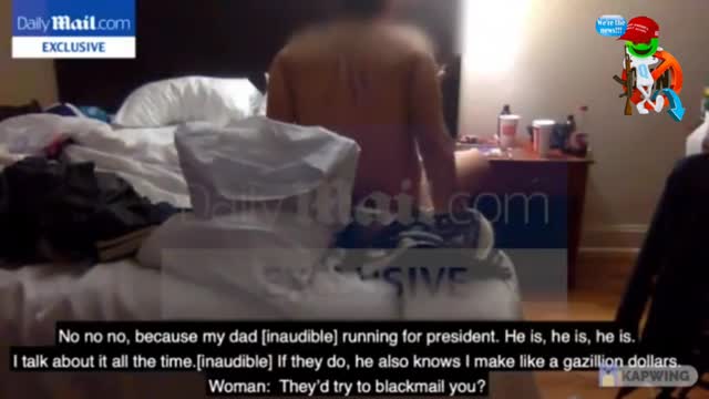 Hunter Biden caught on video with a prostitute, authenticating the laptops.