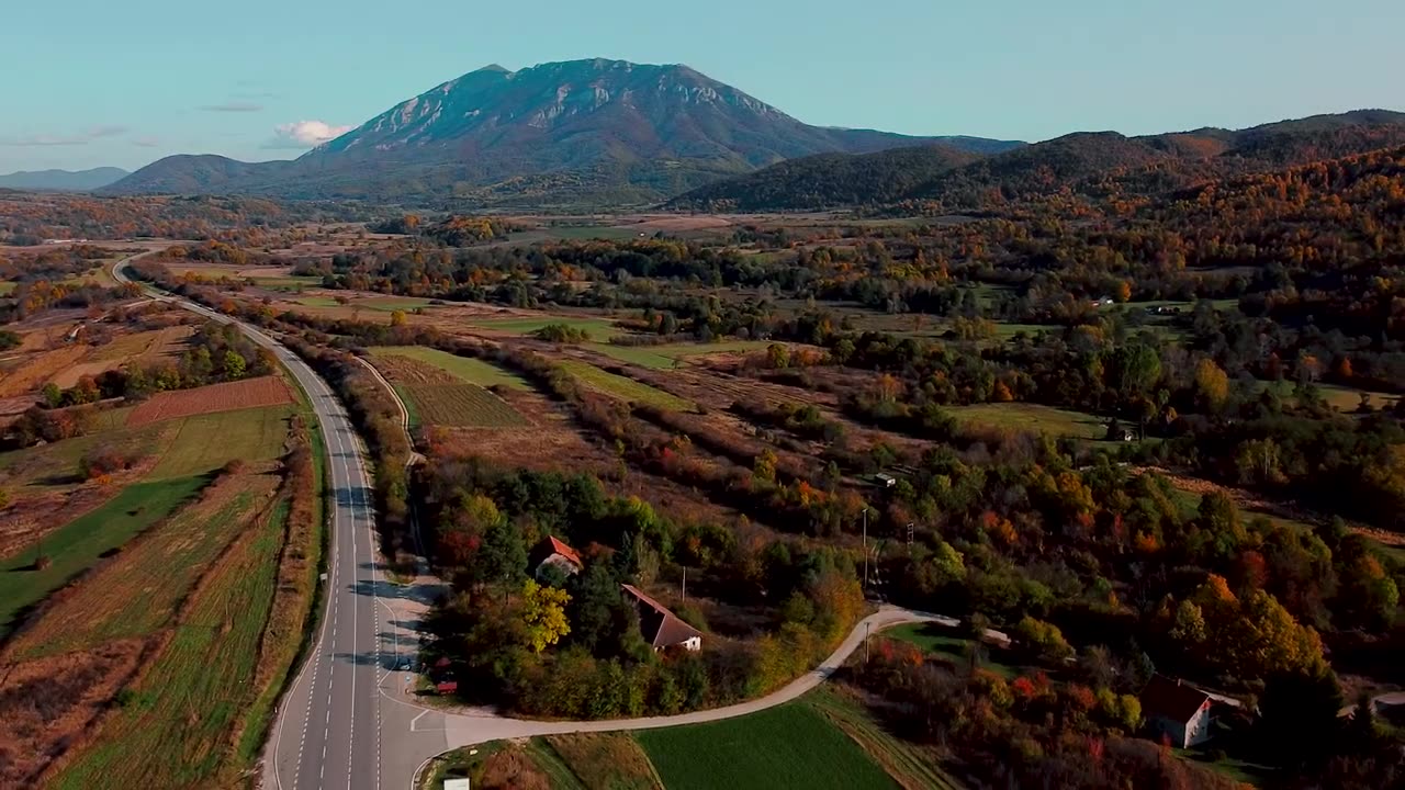 Rtanj Mountain in autumn