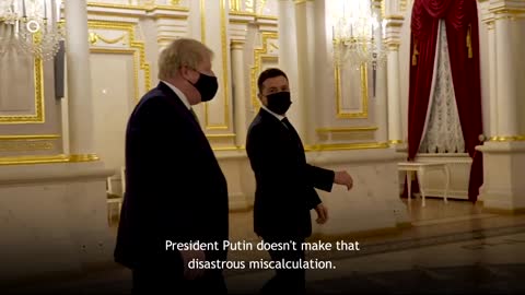 Johnson Takes to World Stage Visiting Ukraine's Zelensky